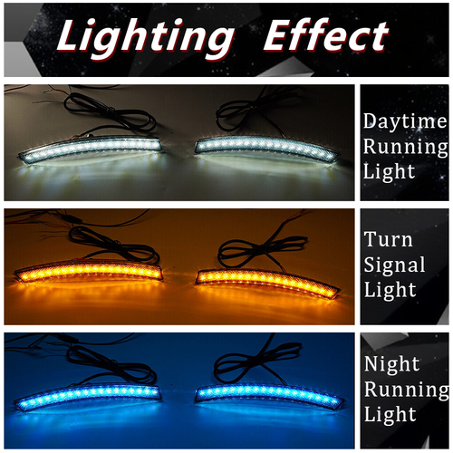 DURAFORCE For 2023-2024 Honda CR-V CRV LED DRL Three-Color Wheel Side Marker Signal Light