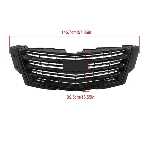 DURAFORCE Fit For Cadillac Escalade 2015-2019 2020 Gloss Black Front Upper Bumper Grille