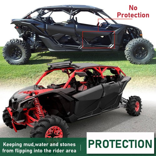 DURAFORCE For 2017-2024 Can Am Maverick X3 Max 4 XDS XRS XMR Lower Door Panel Inserts