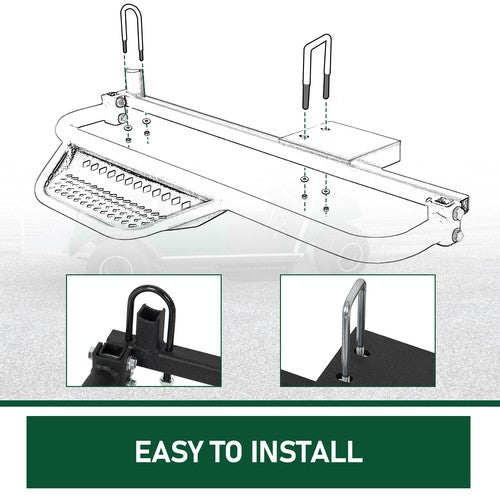 DURAFORCE Nerf Bars Bracket For Club Car DS Elec 4 x 12V Batteries Golf Cart 2004-2008
