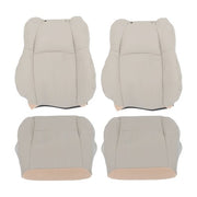 DURAFORCE For Chrysler 300C 2005-2010 4PCS Both Side Bottom&Top Seat Cover Lt Gray Leather