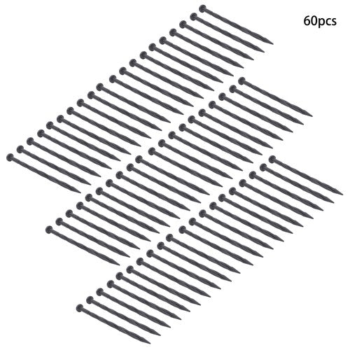 DURAFORCE Edging Nails Garden Anchoring Spikes 8 Inch 60 Pcs Plastic Spiral Landscape