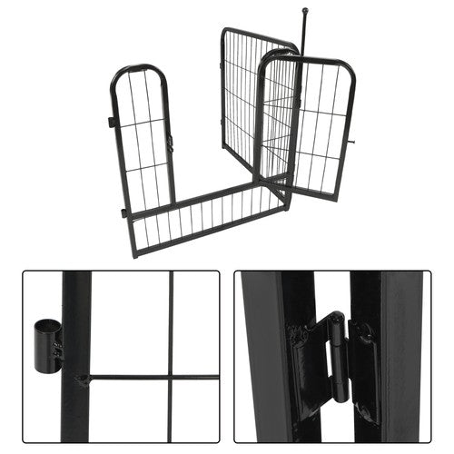 DURAFORCE 24 Panels 24x24 inch Dog Playpen Crate Fence Pet PlayPen Exercise Cage