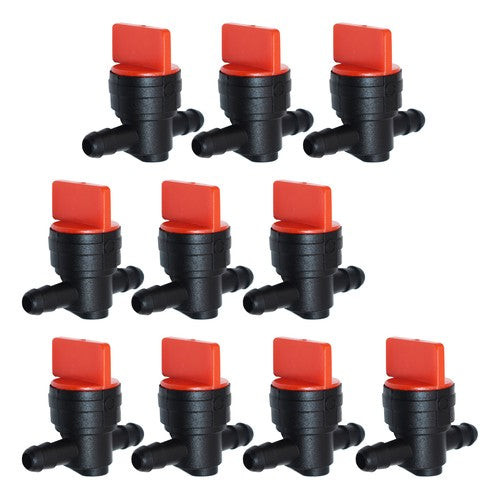 DURAFORCE 10PK 1/4" Straight In-Line Gas Fuel SHUT-OFF / CUT-OFF Valves Petcock 494768