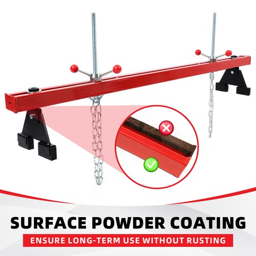 Engine Support Bar 1100lb Motor Transverse Bar Lift Holder Dual Hook Cross