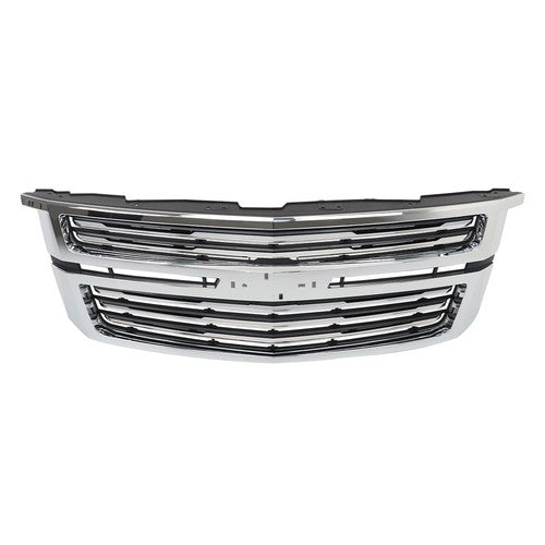 DURAFORCE Chrome Fit For Chevy Tahoe/Suburban LTZ 2015-2020 GM1200704 Front Upper Grille