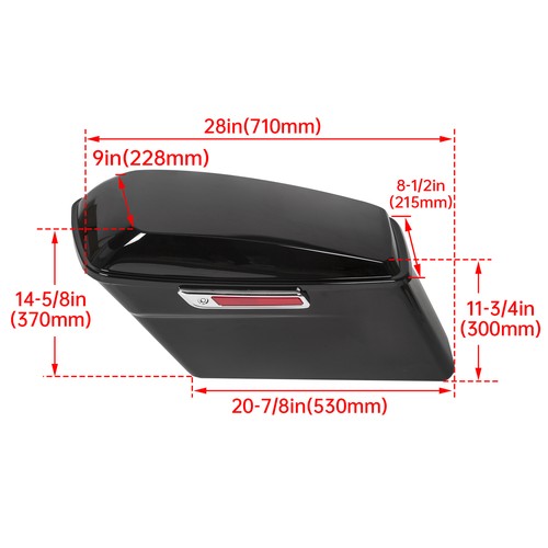 DURAFORCE Saddlebag Saddle Bags Conversion Bracket For Harley Heritage Softail 1986-2017