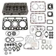 DURAFORCE Complete Cylinder Head Assy Valves & Full Gasket Set for Kubota D750 Engine