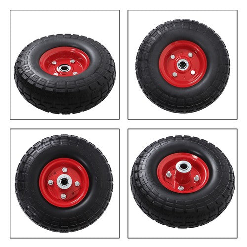 DURAFORCE Fit For Honda Generator EU3000is Solid Never Flat Tires All Terrain Wheel Kit