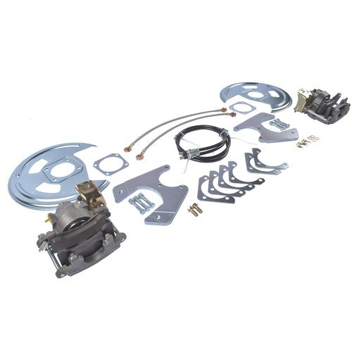 DURAFORCE Rear Brake Disc Set w/ Brackets for GM A F X-Body Buick Chevy Pontiac 1964-1977