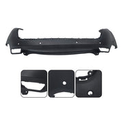 DURAFORCE Brand New For Jeep Cherokee 2019-2023 Rear Bumper Upper Cover With Park Assist