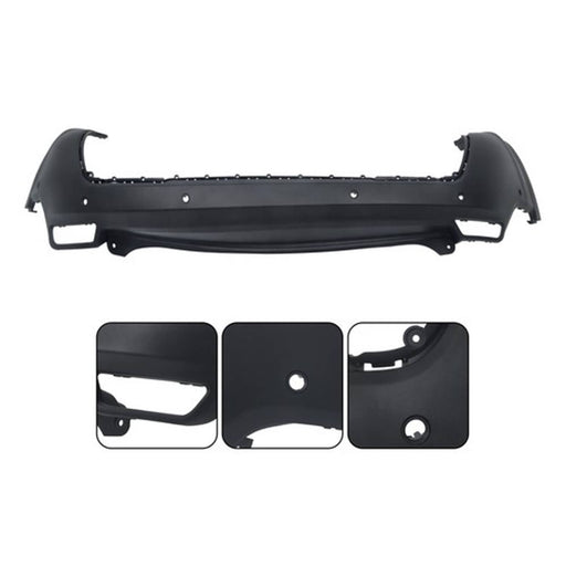 DURAFORCE Brand New For Jeep Cherokee 2019-2023 Rear Bumper Upper Cover With Park Assist