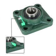DURAFORCE 2 PCS Solid Base Pillow Block Flange Mounted Bearing 1" Bore 4 Bolt UCF205-16 US