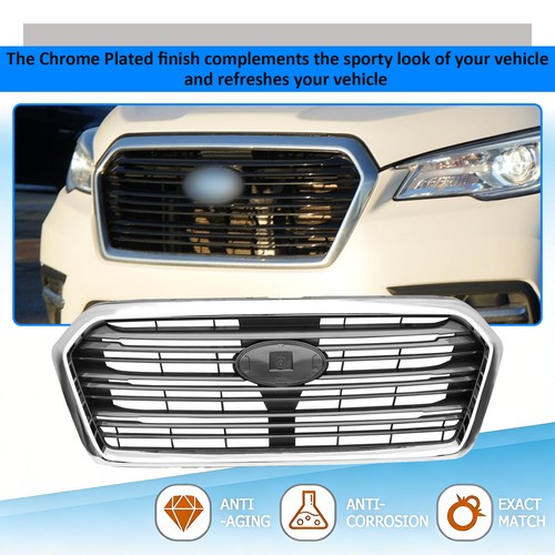 DURAFORCE For 2019 2020 2021 2022 Subaru Ascent #91121XC01A Front Bumper Grille Chrome