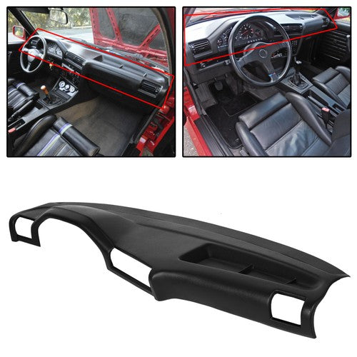 DURAFORCE Molded Dash Cap Cover for 1984-1990 BMW 3-Series E30 325i Dashboard Black