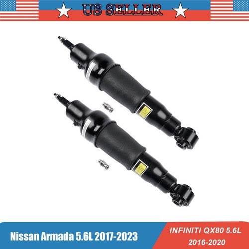 DURAFORCE 2× Rear Shock Absorber Fit Nissan Armada Infiniti QX56 QX80 5.6L V8 E62101LA8A