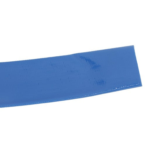 DURAFORCE Discharge Hose 1-1/4" x 50FT PVC，Fabric Lay Flat Hose With 2 Clamps，Blue