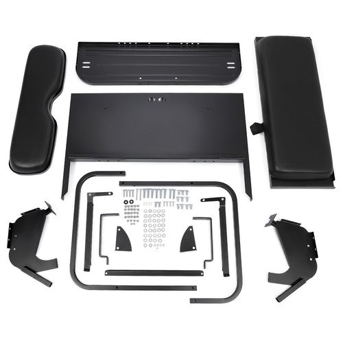 Rear Back Seat Kit Flip Folding Black Fit For Yamaha G14 G16 G19 G22 Golf Cart