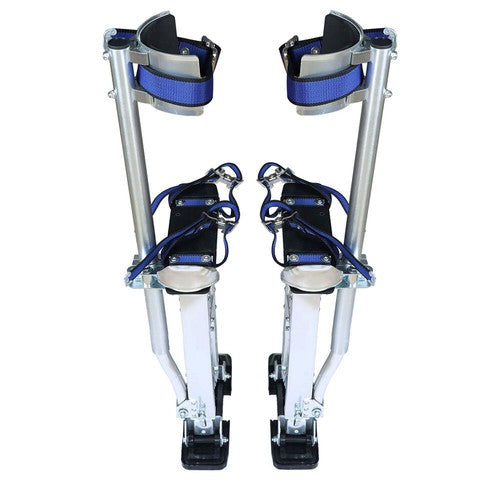 DURAFORCE Aluminum Stilt Drywall Painting Stilts For Painter Taping Tool Silver 24-40 Inch