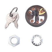 DURAFORCE Lawn Tractor Universal Ignition Key Switch 5 Spade 3 Position 5/8" Mounting Hole