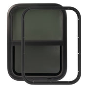 DURAFORCE Universal 18" W x 24" H Vertical Slider RV Window W/Screen For RV Camper Trailer
