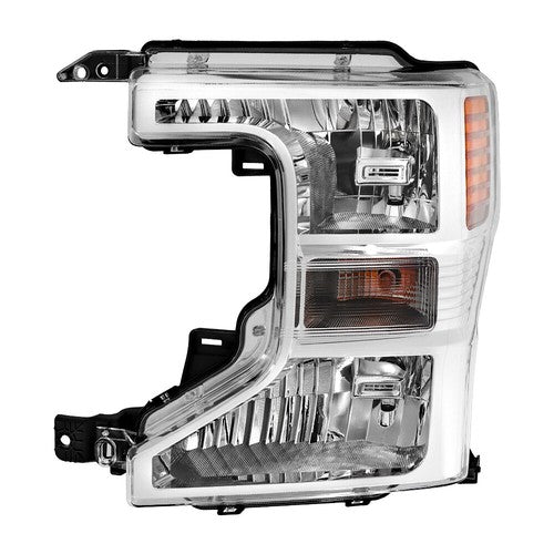DURAFORCE 1PCS LH Headlight Assembly Fit For Ford F250 F350 F450 2020-2022 Halogen Chrome