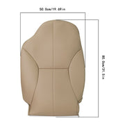 DURAFORCE Leather For Dodge Ram 1500 2500 3500 SLT 1998-02 Front Driver Top Seat Cover Tan
