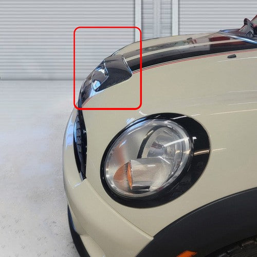 DURAFORCE Carbon Fiber Style for 2007-2013 Mini Cooper SR55-59 Hood Air Intake Vent Scoop