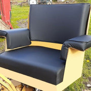 DURAFORCE Seat w/Arm Rest+Backrest For JOHN DEERE CRAWLER DOZER 420 430 440 1010 2010