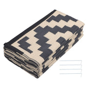 DURAFORCE 8x10 ft Waterproof Outdoor Rug Outdoor Indoor RV Mat Carpet For Patio Backyard