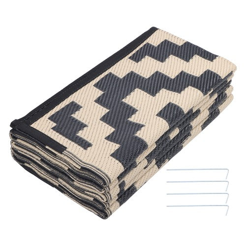 DURAFORCE 8x10 ft Waterproof Outdoor Rug Outdoor Indoor RV Mat Carpet For Patio Backyard
