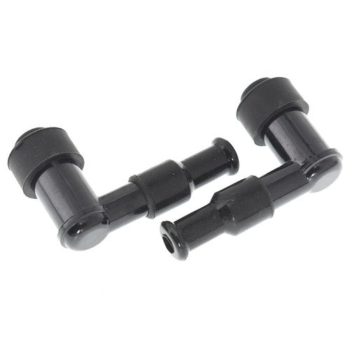 DURAFORCE 2×Spark Plug Boot Cap Cover Resistor LB05F 90 Degree For Motorcycle Snow NEW