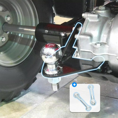 DURAFORCE For Honda 250 Recon TRX ATV Ball Hitch 97 18 Powder Coated Finish With Hardware
