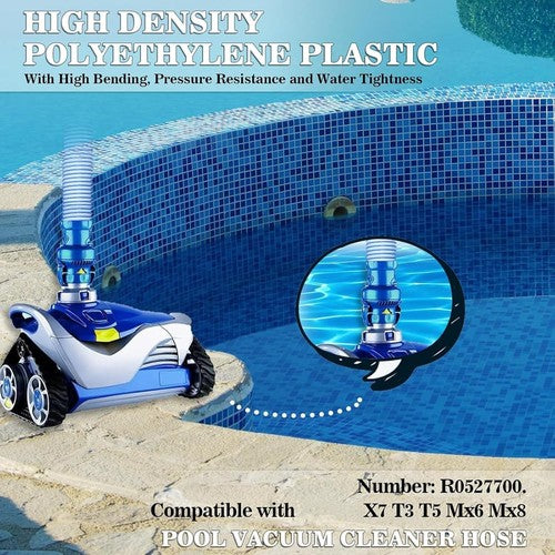 DURAFORCE 6 Pack Pool Cleaner Hose for Zodiac X7 T3 T5 MX6 MX8, 39" Twist Lock Hoses