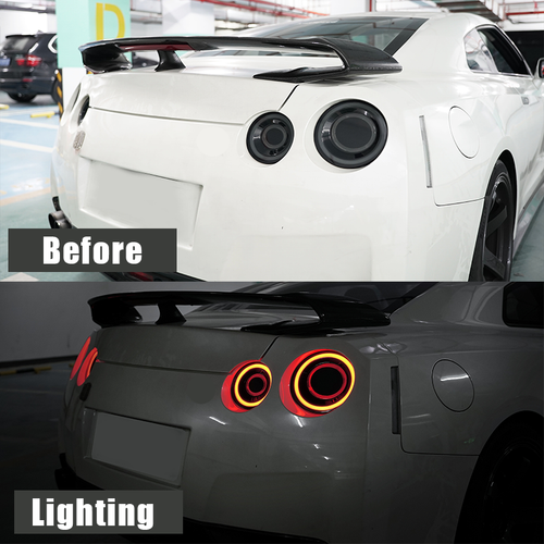 DURAFORCE For 2007-2017 Nissan GTR GT-R R35 A Pair Fit Rear Lamps Assembly LED Tail Light