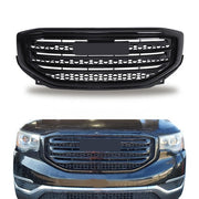 DURAFORCE Suitable For GMC Acadia 2017-2019 Front Bumper Upper Grille Plastic Gloss Black