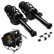 DURAFORCE Set of 3 Front Shock Strut Assys & Air Compressor For Cadillac XTS 3.6L V6 13-19