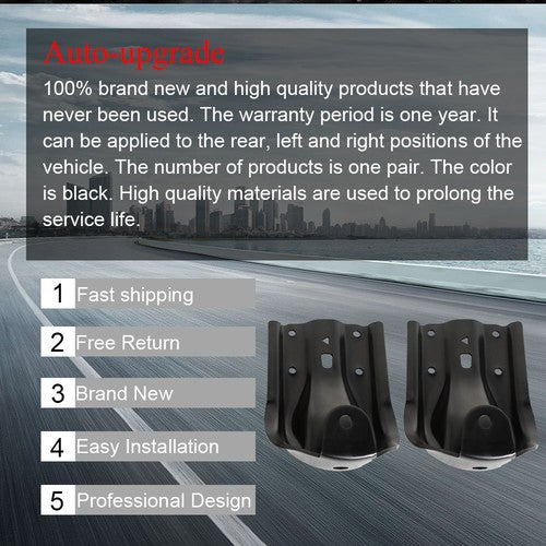 DURAFORCE For 88-97 Chevy GMC Series Rear Leaf Spring Shackle Bracket Repair Kit Set Pair