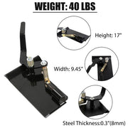 DURAFORCE Skid Steer Loader Plate Latch Box Quick Attachment Conversion Adapter Weld On