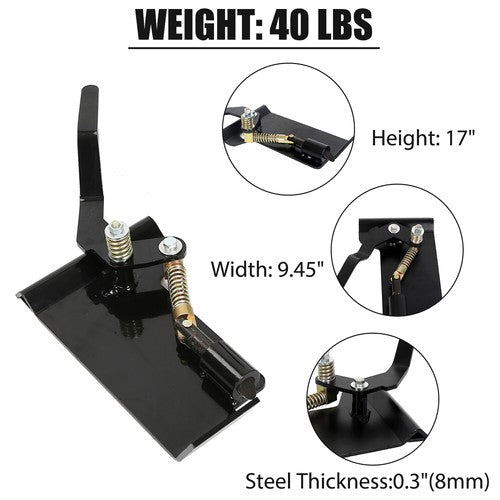 DURAFORCE Skid Steer Loader Plate Latch Box Quick Attachment Conversion Adapter Weld On