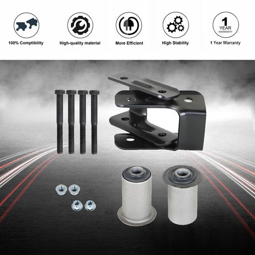 DURAFORCE Rear Leaf Spring Shackle Kit LH & RH For Chevy S10 For Blazer/GMC Sonoma 94-05