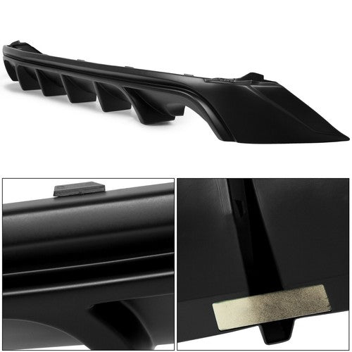 DURAFORCE For 14-16 Lexus IS250 IS350 IS200T Rear Bumper Diffuser Lip Shark Fins 5F Style