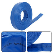 DURAFORCE 1-1/2" x 100FT PVC Irrigation Hose With Two Hose Collets，Super Wear-resistant