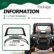 DURAFORCE For Polaris RZR XP 4 1000 Turbo Glass Front Full Vented Windshield 2019-2023
