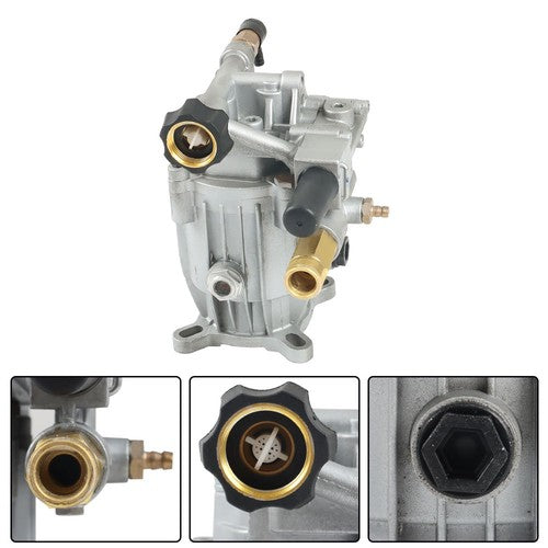 DURAFORCE Pressure Washer Pump Horizontal 3/4" Shaft - MAX 3000 PSI 2.5 GPM Oil Sealed