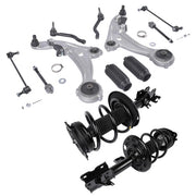 DURAFORCE 12x Front Struts w/ Spring Lower Control Arms Tierod For Nissan Altima 2007-2012