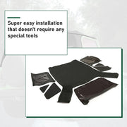 DURAFORCE 4 For Jeep Wrangler TJ Soft top Replacement, 97-06,w/Tinted Windows, Black Vinyl