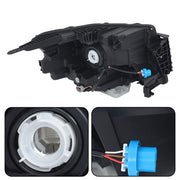 DURAFORCE Headlight Black Driver Side Halogen Type For Nissan Frontier 2022-2023 Factory