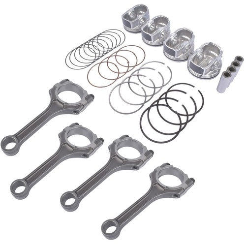 DURAFORCE 4x Connecting Rod & Piston Kit For Hyundai Veloster Kia Rio Soul 1.6L 2012-2017