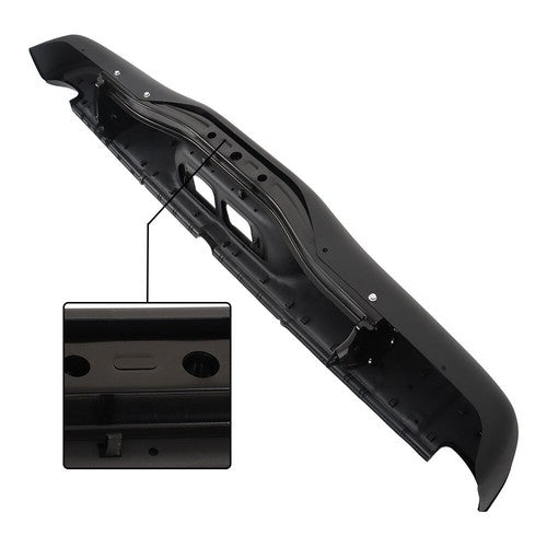 DURAFORCE Car Metal Rear Bumper Black Rear Powdercoated Fit For Toyota Tundra 2000-2006